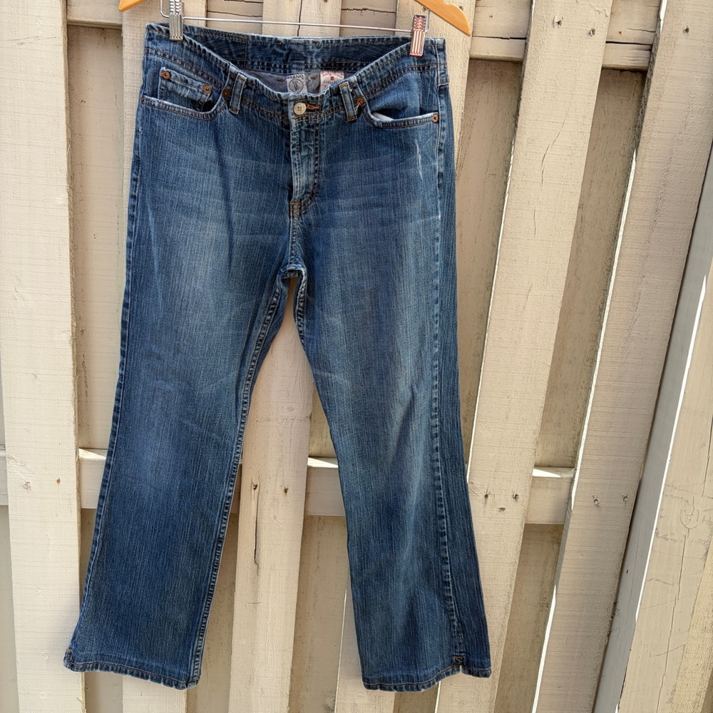 Lucky Brand Lightly Distressed Women's Boot Cut Jeans in Medium Blue Wash